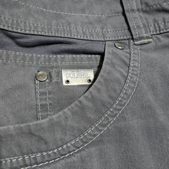 Kuhl Shorts Men’s Size 36 Gray Radikl quick dry outdoor shirt 10” inseam - Picture 2 of 6